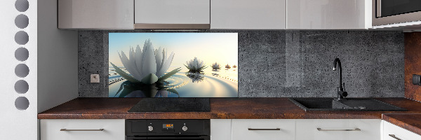 Panel dekor szkło Kwiat lotosu