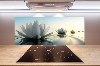 Panel antisalpicaduras flor de loto