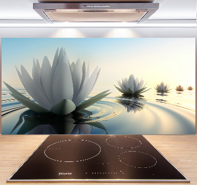 Panel antisalpicaduras flor de loto