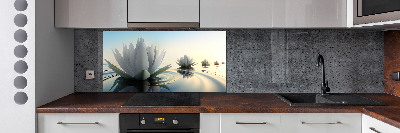 Panel antisalpicaduras flor de loto