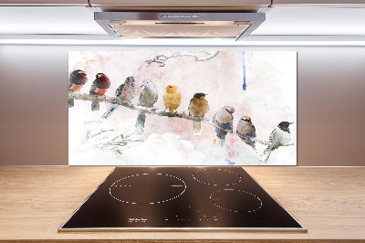 Panel para cocina Pájaros en una rama