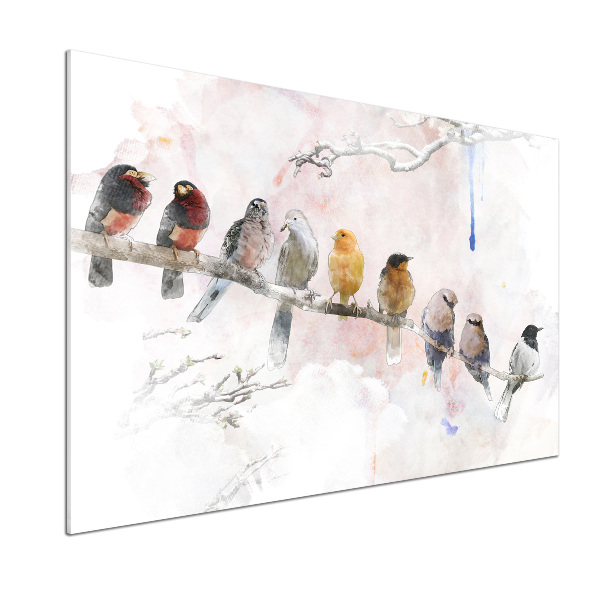 Panel para cocina Pájaros en una rama