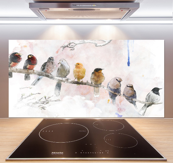 Panel para cocina Pájaros en una rama