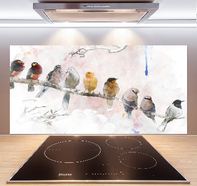 Panel para cocina Pájaros en una rama