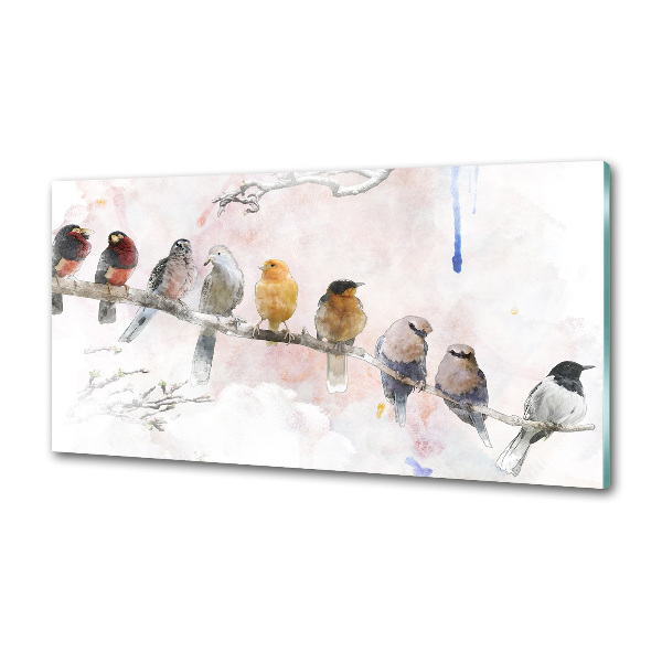 Panel para cocina Pájaros en una rama