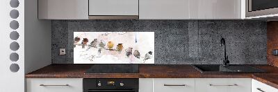 Panel para cocina Pájaros en una rama
