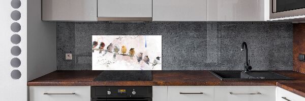 Panel para cocina Pájaros en una rama