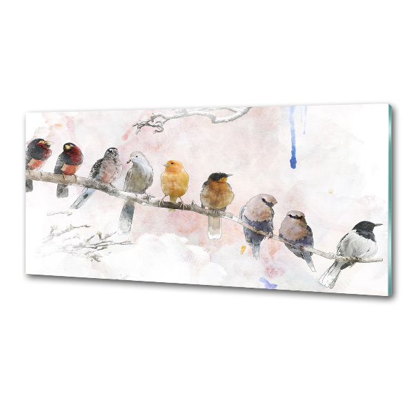 Panel para cocina Pájaros en una rama