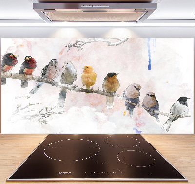 Panel para cocina Pájaros en una rama