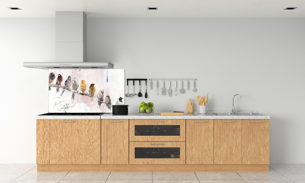 Panel para cocina Pájaros en una rama