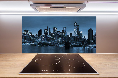 Panel para cocina Nueva York de noche