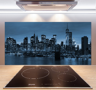Panel para cocina Nueva York de noche
