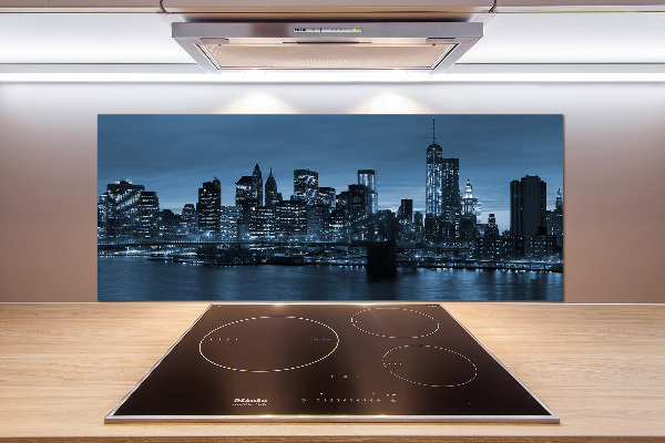 Panel para cocina Nueva York de noche