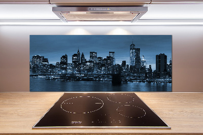 Panel para cocina Nueva York de noche