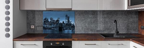 Panel para cocina Nueva York de noche