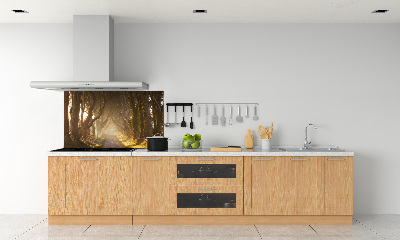 Panel de pared de cocina Niebla en el bosque