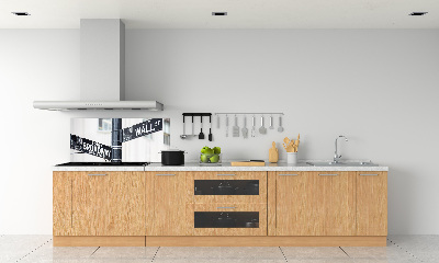 Salpicadero para cocina Letrero de Wall Street