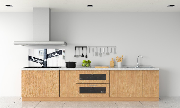 Salpicadero para cocina Letrero de Wall Street