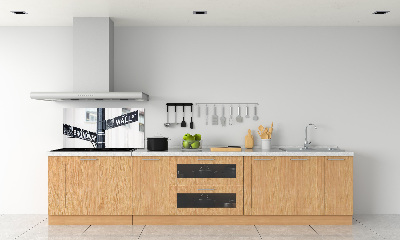 Panel do kuchni Wall street znak