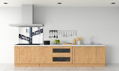 Salpicadero para cocina Letrero de Wall Street