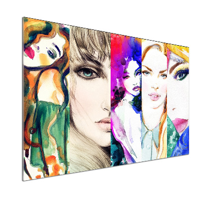 Panel de pared de cocina Retratos femeninos