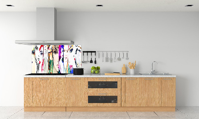 Panel de pared de cocina Retratos femeninos