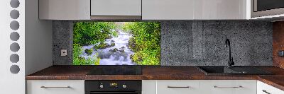 Panel de pared de cocina Río de montaña