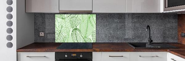 Panel para cocina Patrón de hojas