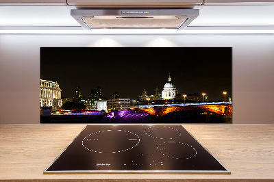 Panel między meble w kuchni Most nocą