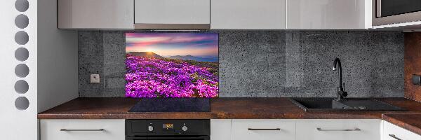 Salpicadero para cocina Flores en las montañas