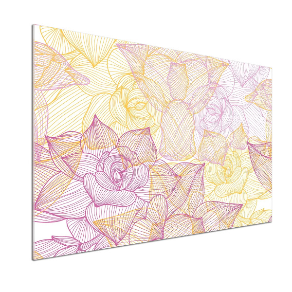 Salpicadero para cocina Patrón floral