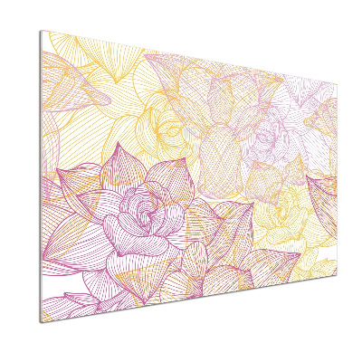 Salpicadero para cocina Patrón floral