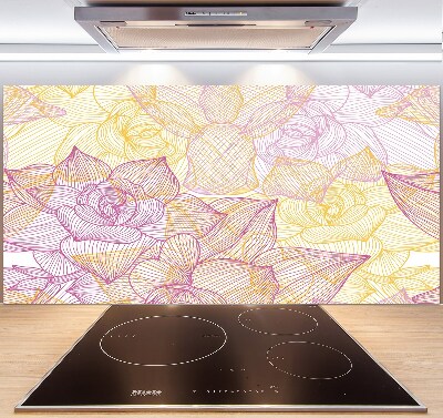 Panel do kuchni Kwiecisty wzór