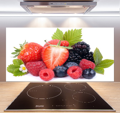 Panel antisalpicaduras Frutos del bosque