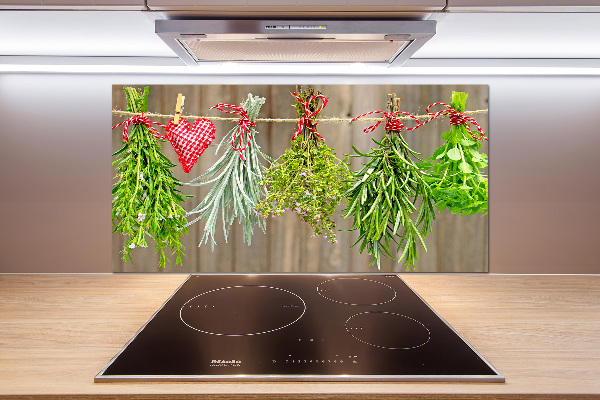 Panel para cocina Hierbas en una cuerda