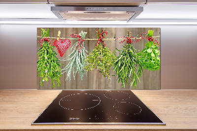 Panel para cocina Hierbas en una cuerda