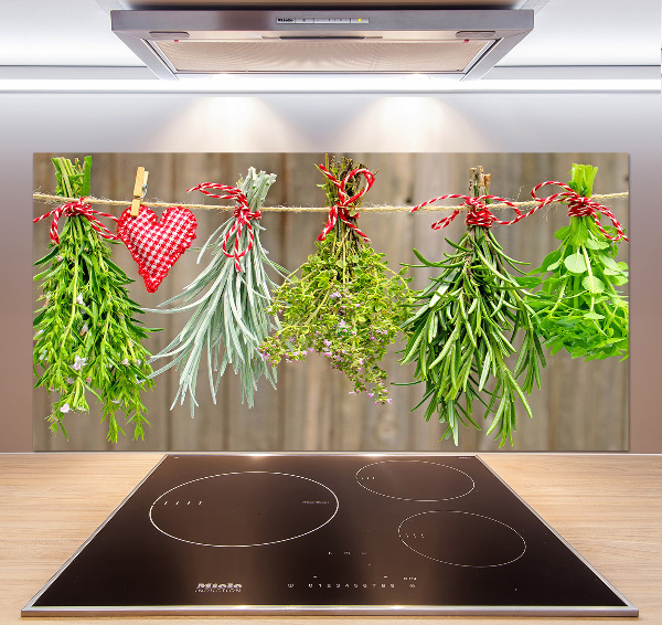 Panel para cocina Hierbas en una cuerda