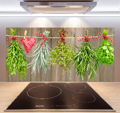 Panel para cocina Hierbas en una cuerda