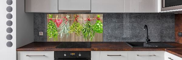 Panel para cocina Hierbas en una cuerda