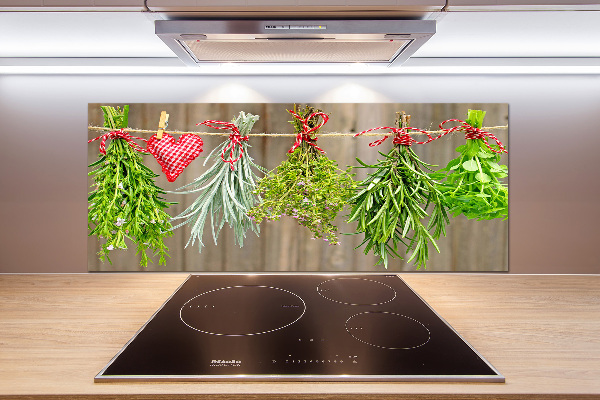 Panel para cocina Hierbas en una cuerda