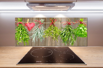 Panel para cocina Hierbas en una cuerda