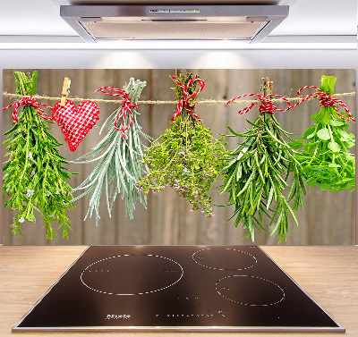 Panel para cocina Hierbas en una cuerda
