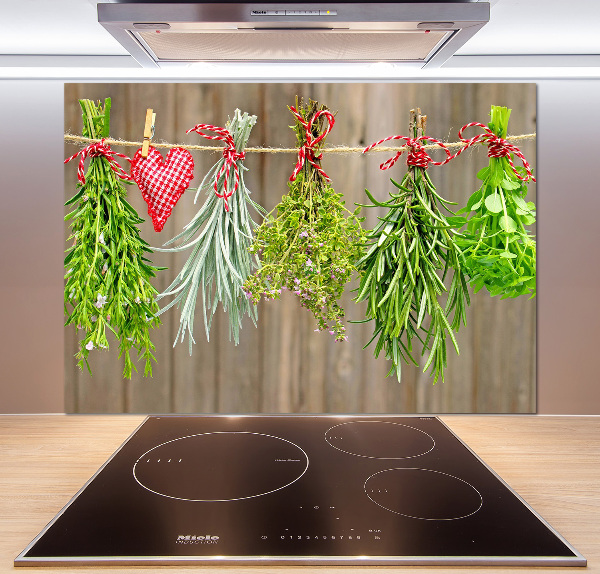 Panel para cocina Hierbas en una cuerda