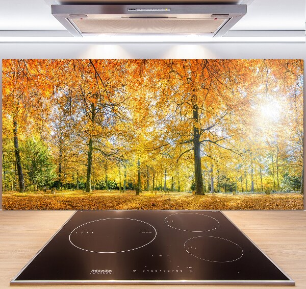 Salpicadero de cocina Bosque en otoño