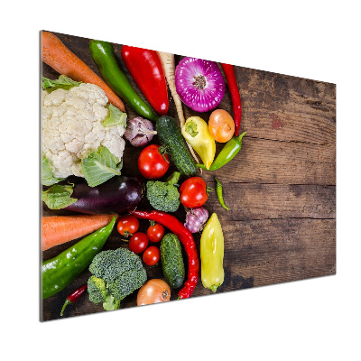 Panel antisalpicaduras Verduras