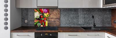 Panel szklany do kuchni Warzywa