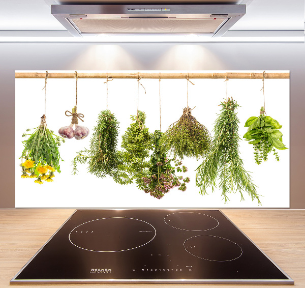Panel para cocina Hierbas en una cuerda