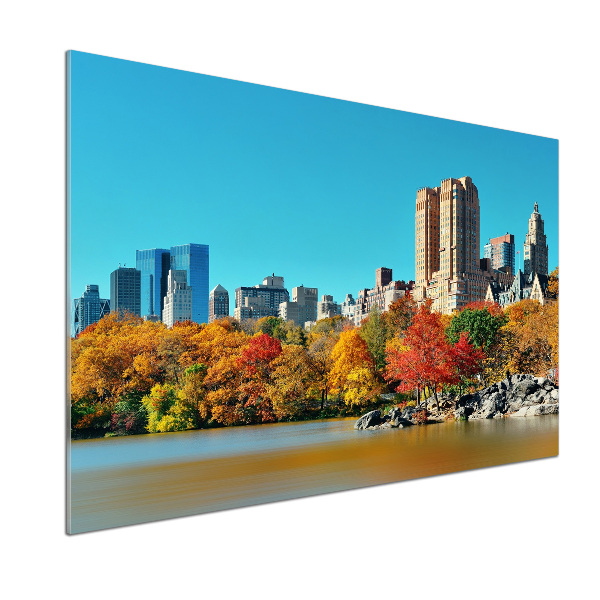 Panel para cocina Nueva York en otoño
