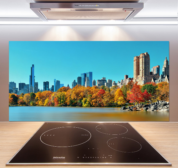 Panel para cocina Nueva York en otoño