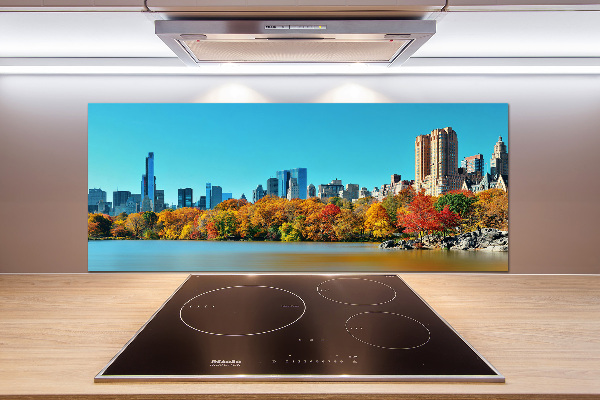Panel para cocina Nueva York en otoño